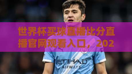 世界杯买球直播比分直播官网观看入口，2026球迷必看指南