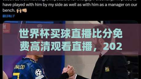 世界杯买球直播比分免费高清观看直播，2026年球迷必备指南